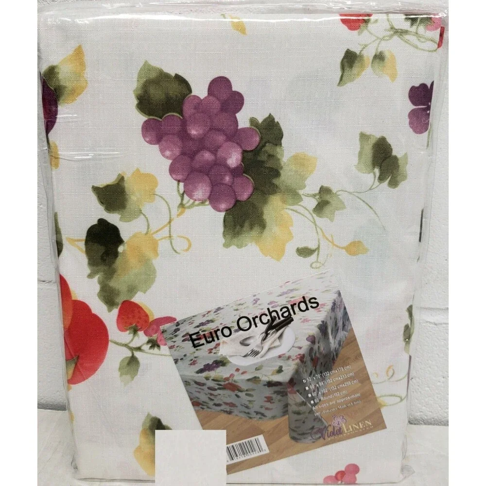 Printed Fabric Tablecloth, 52